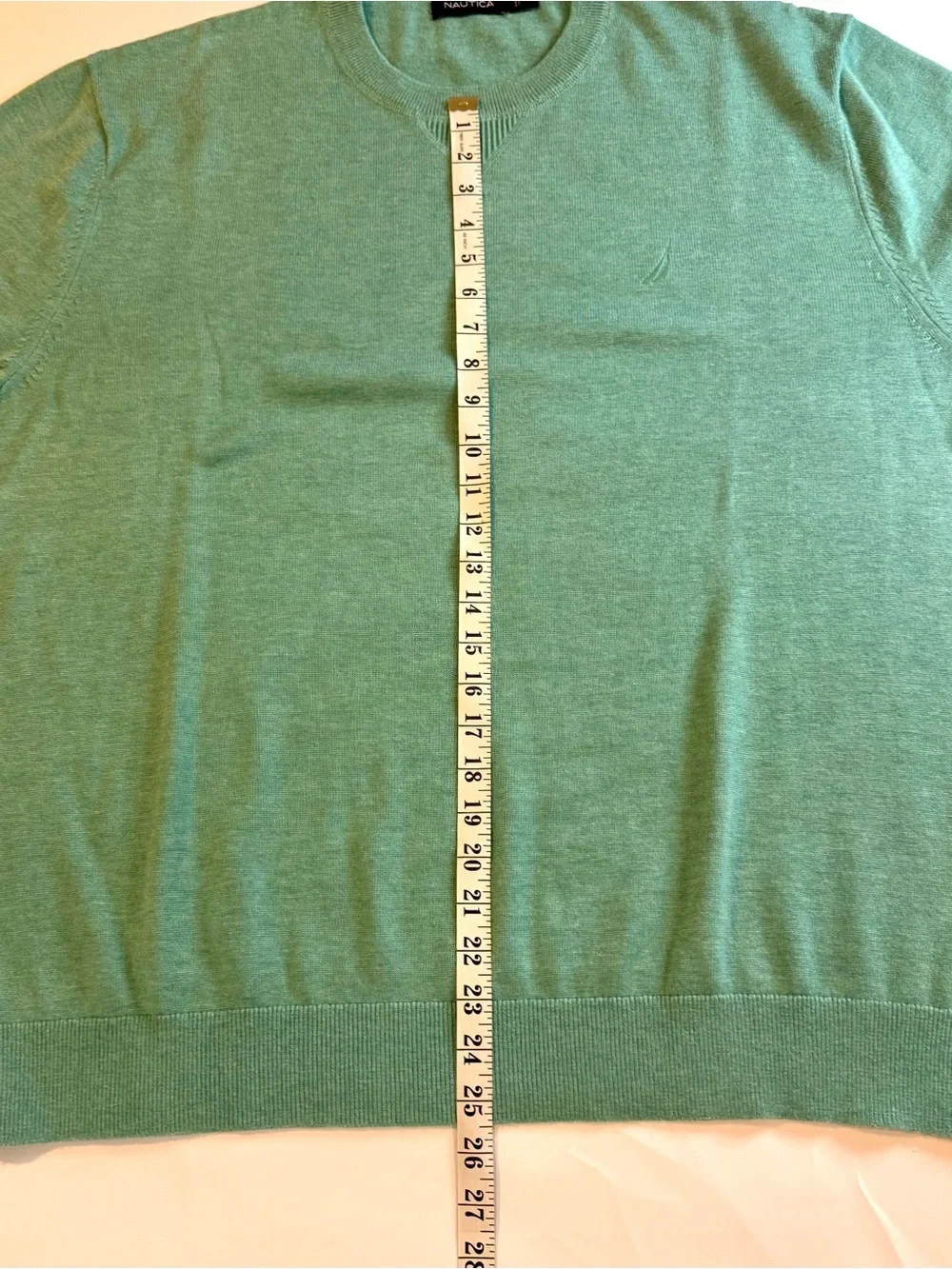 NAUTICA Men's Crew Neck Knit Pullover Sweater Size XXL Green